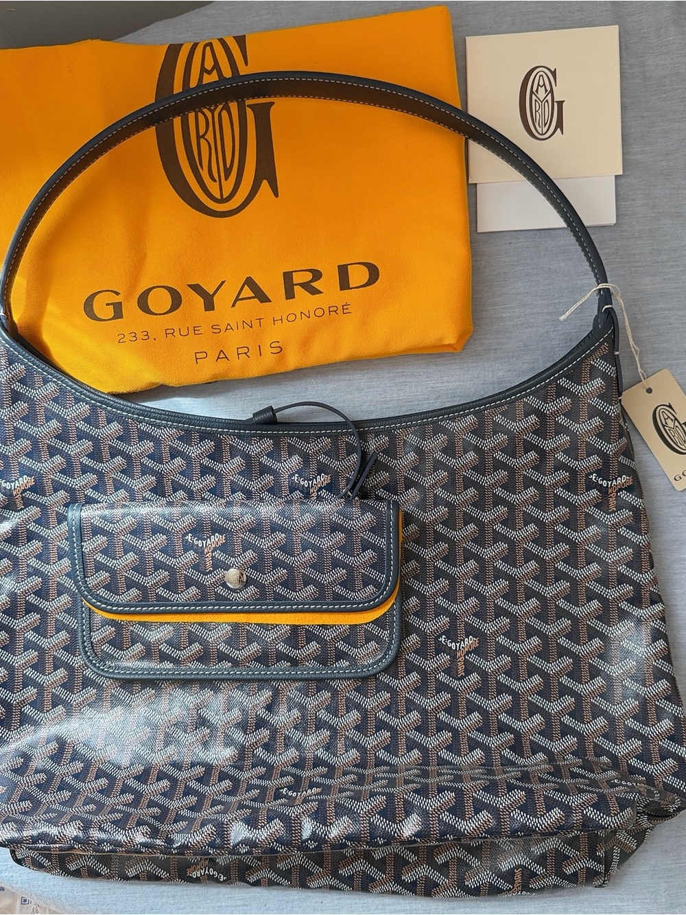 Goyard Boheme Hobo Bag in Navy Blue - Picture 9 of 9